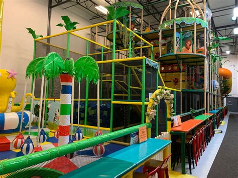 THE INDOOR PLAYGROUND HAS .